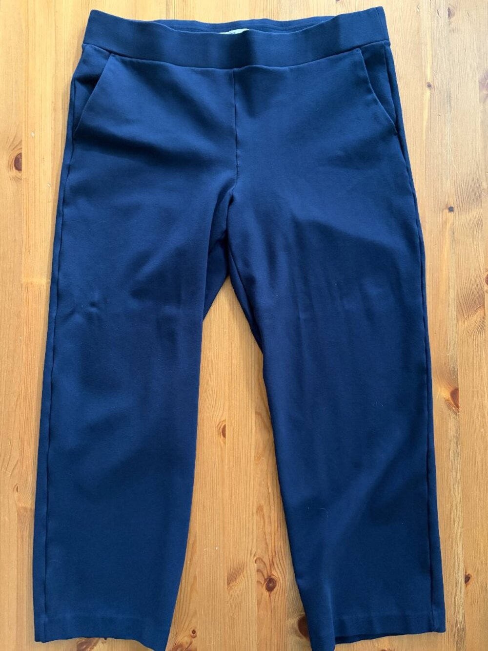 LOFT Navy Ponte Straight Leg Pants - XL